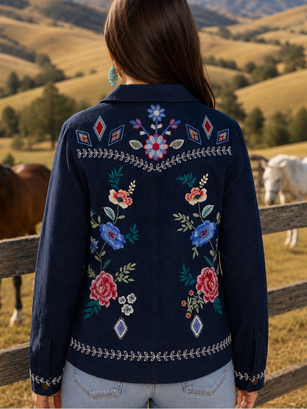 Johnny Was Western Mila beaded embroidered jacket NWT - Picture 12 of 13